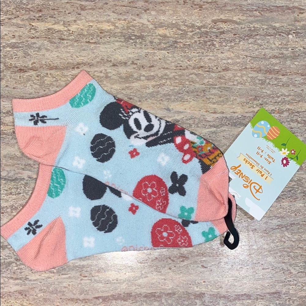 NEW Minnie Mouse Pastel Ankle Socks